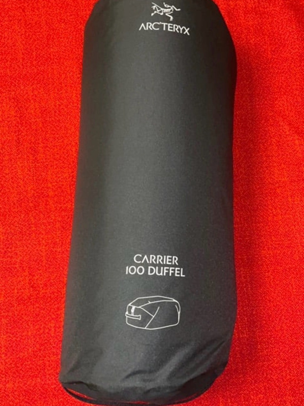 ❤️❤️Arc'teryx Carrier 100 Duffel Black  ,Storage-pouch Include❤️❤️
